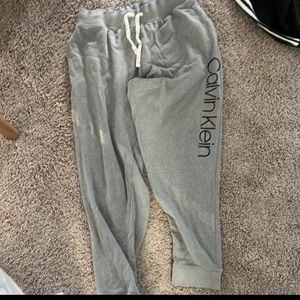 Calvin Klein Heather Grey Jogger Sweatpants Womens Large
